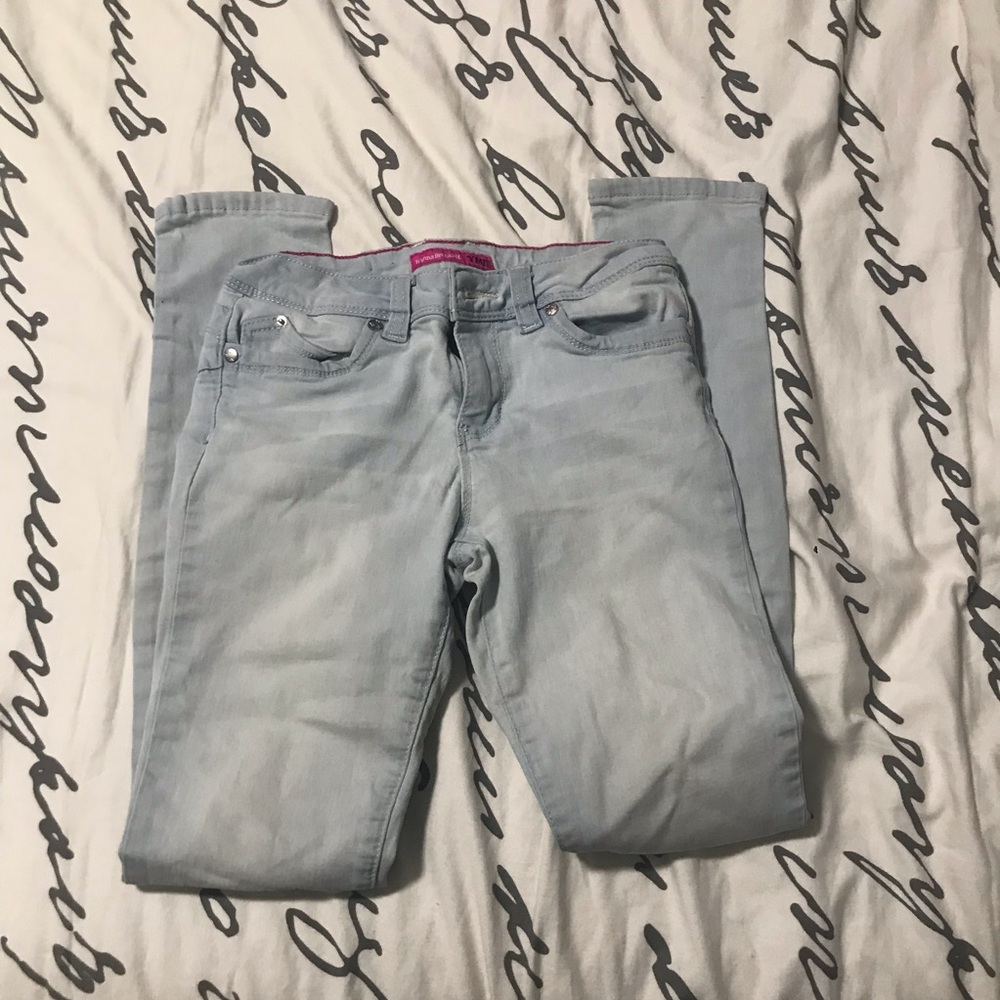 Light wash jeggings